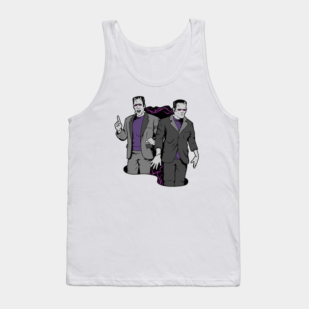 Herman Munster - Frankenstein Tank Top by Creative Terror